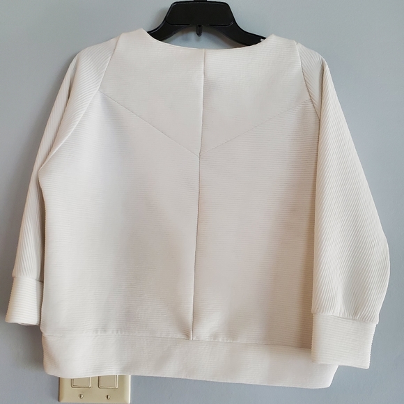 White pull over dressy top - Picture 1 of 2